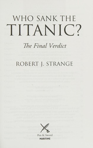 Who Sank the Titanic?