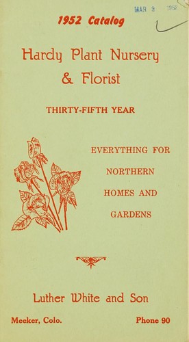 1952 catalog hardy plant nursery & florist