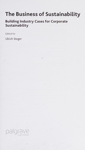 The business of sustainability