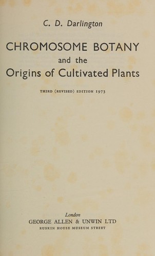 Chromosome botany and the origins of cultivated plants
