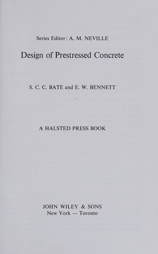 Design of prestressed concrete