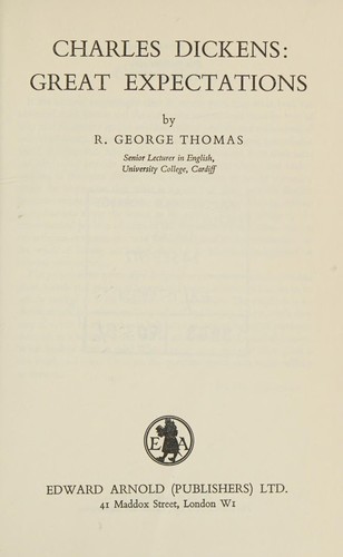 Dickens' "Great Expectations" (Study in English Literature)