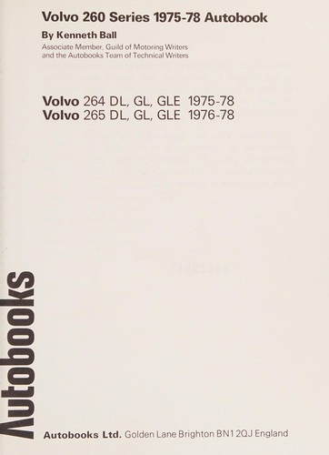 Volvo 260 Series 1975-78 Autobook
