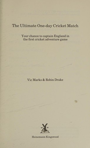 The ultimate one-day cricket match