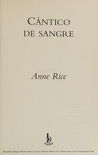 Cántico de sangre