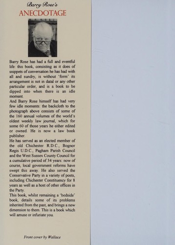 Barry Rose's Anecdotage