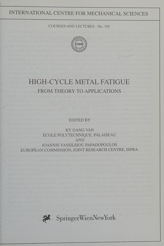 High-cycle metal fatique