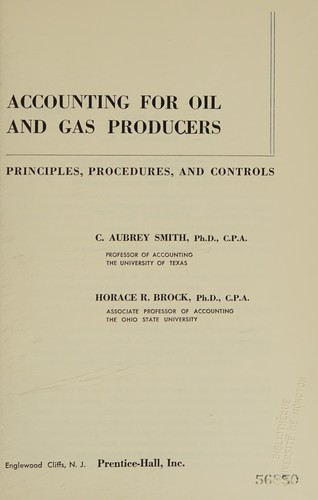 Accounting for oil and gas producers