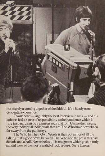 The Who in their own words