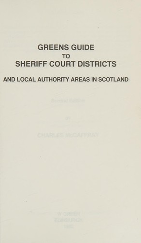 Greens Guide to Sheriff Court Districts