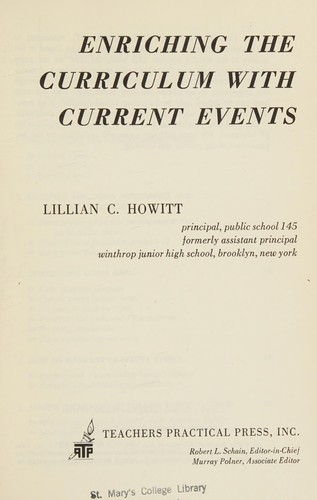 Enriching the curriculum with current events