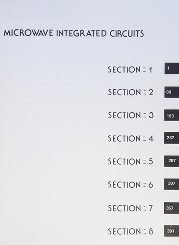 Microwave integrated circuits