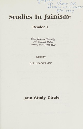 Studies in Jainism.
