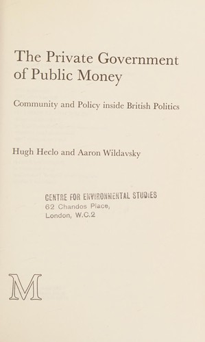 The private government of public money