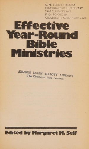 Effective year-round Bible ministries