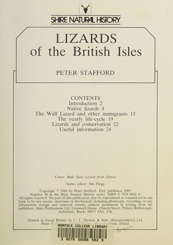 Lizards of the British Isles