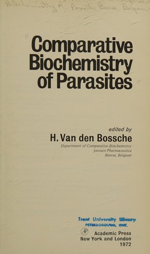 Comparative biochemistry of parasites