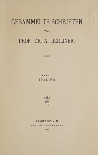 Gesammelte Schriften