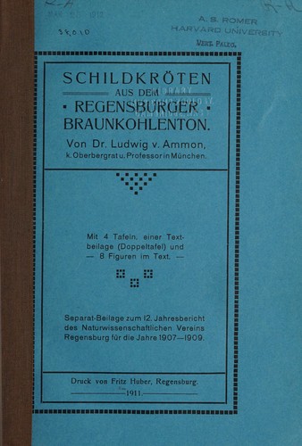 Schildkröten aus dem Regensburger Braunkohlenton