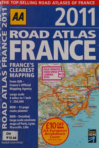 AA Road Atlas France 2011