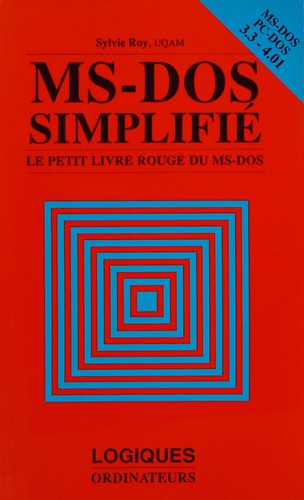 MS-DOS 3.3 and 4.01 Simplifie pour DOS