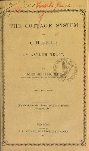 The cottage system and Gheel