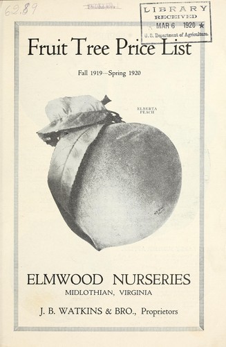 Fruit trees price list