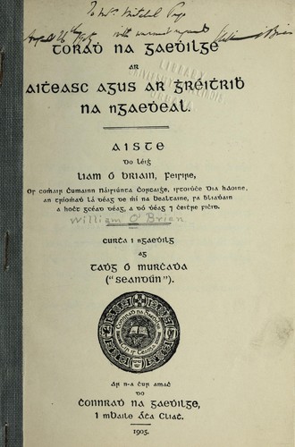 ToraD  na GaeD ilge ar ait easc agus ar g re it rib  na nGaeD eal