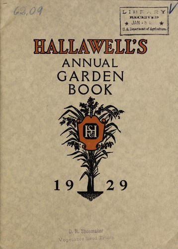 Hallawell's annual garden book