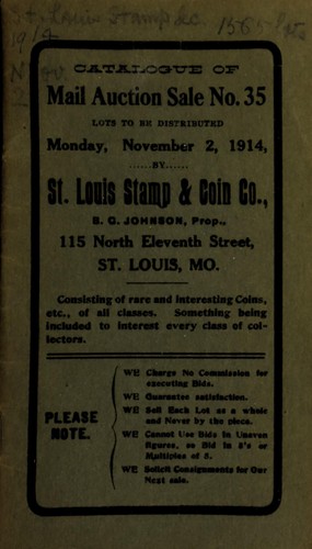 Catalogue of mail auction sale no. 35