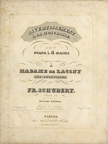 Divertissement a la hongroise pour le piano a 4 mains