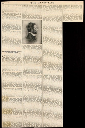 An interesting question concerning Abraham Lincoln