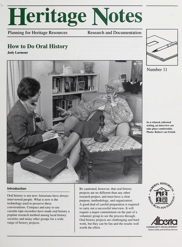 How to do oral history