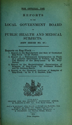 Reports on rag-flock