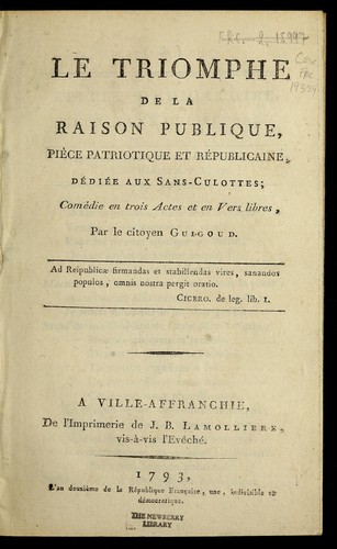 Le triomphe de la raison publique