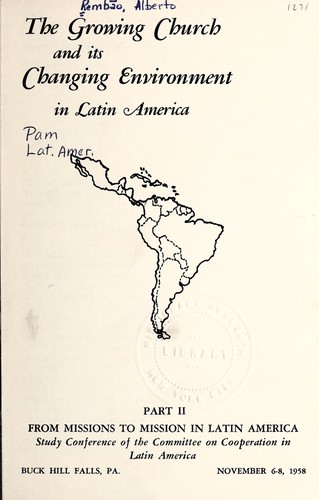 The growing church and its changing environment in Latin America