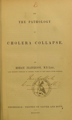 On the pathology of cholera collapse
