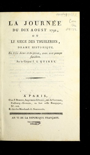 La journe e du dix aoust 1792, ou, Le siege des Thuileries