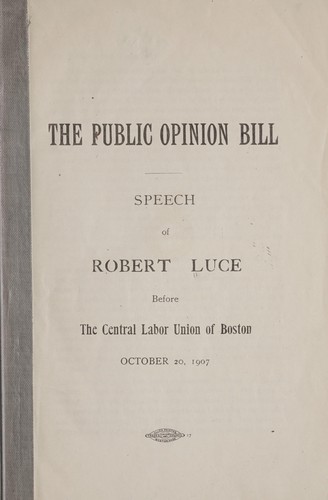 The Public opinion bill