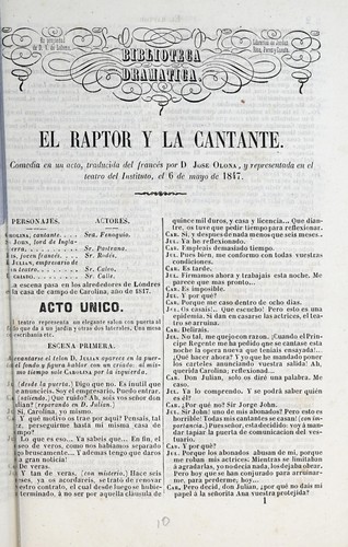 El raptor y la cantante