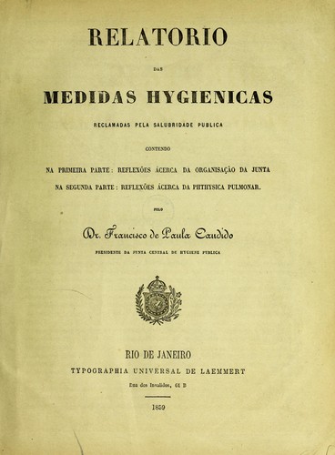 Relatorio das medidas hygienicas
