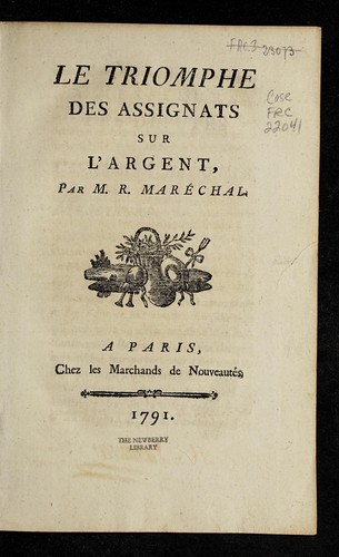 Le triomphe des assignats sur l'argent