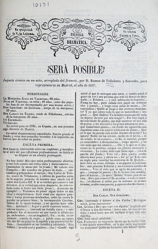 ?Será posible?