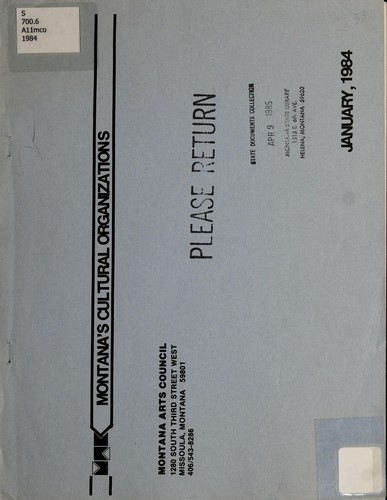 Montana's cultural organizations