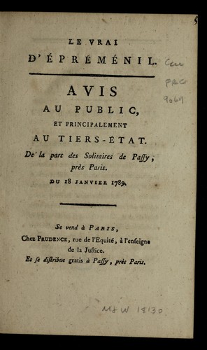 Le vrai d'E pre me nil