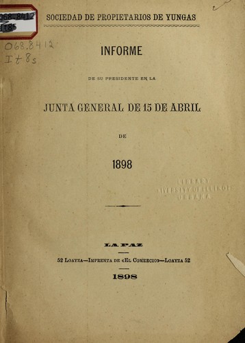 Sociedad de Propieta rios de Yungas