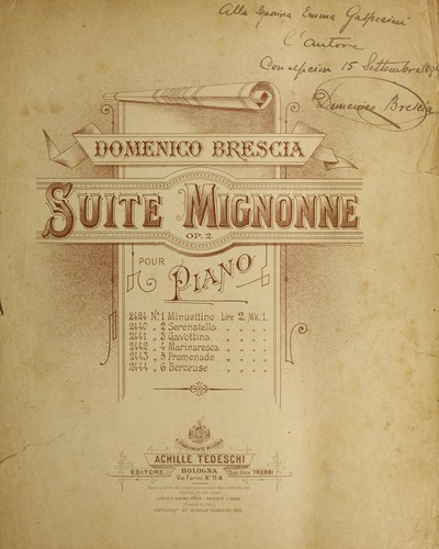 Suite mignonne pour piano, op. 2, No. 3, Gavottina