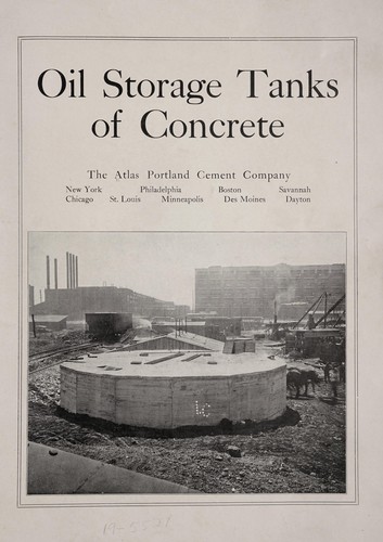 Oil storage tanks of concrete