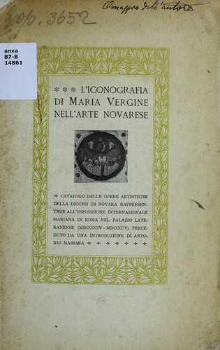 L'Iconografica di Maria Vergine, nell'arte novarese