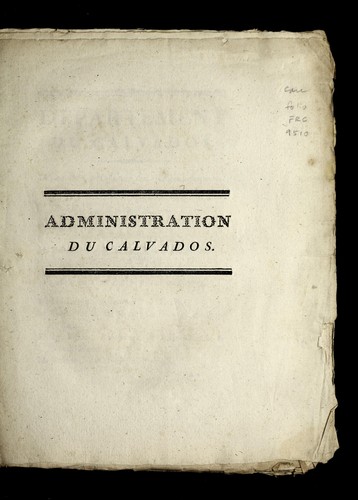 Administration du Calvados